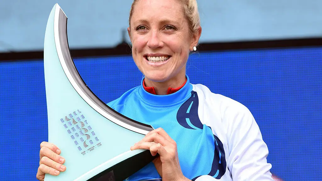 Rachel Neylan wins the womens Cadel Evans Great Ocean Road Race